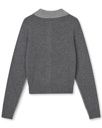 Mads Nørgaard - Yota Strik Katrine Cardigan - Light Gray Melange